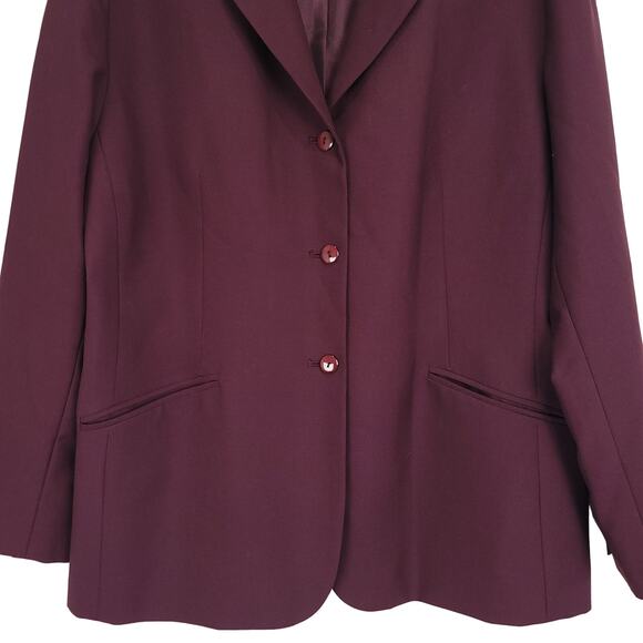 Vintage Pendleton 3 Button Single Breasted Wool Blend Blazer Jacket, Size 14P - Picture 6 of 11